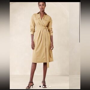 New Banana Republic poplin shirt dress size S